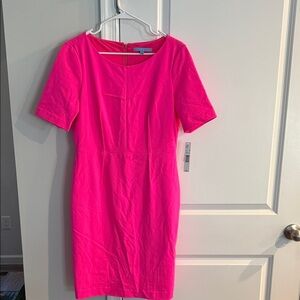 NWT ANTONIO MELANI Vibrant Pink Mini Dress